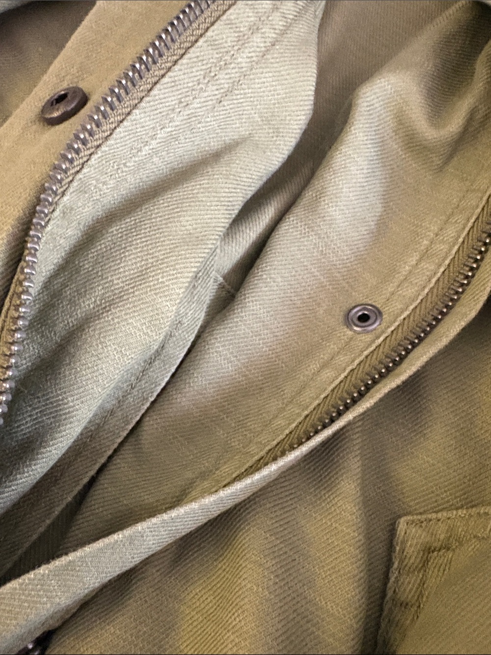 Dex Olive Green Long Utility Jacket. Cotton. TENCEL - Picture 5 of 10